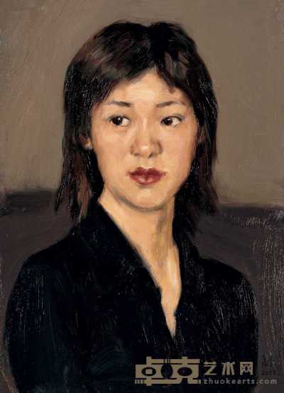 杨飞云 2004年作 北京姑娘 46×36cm